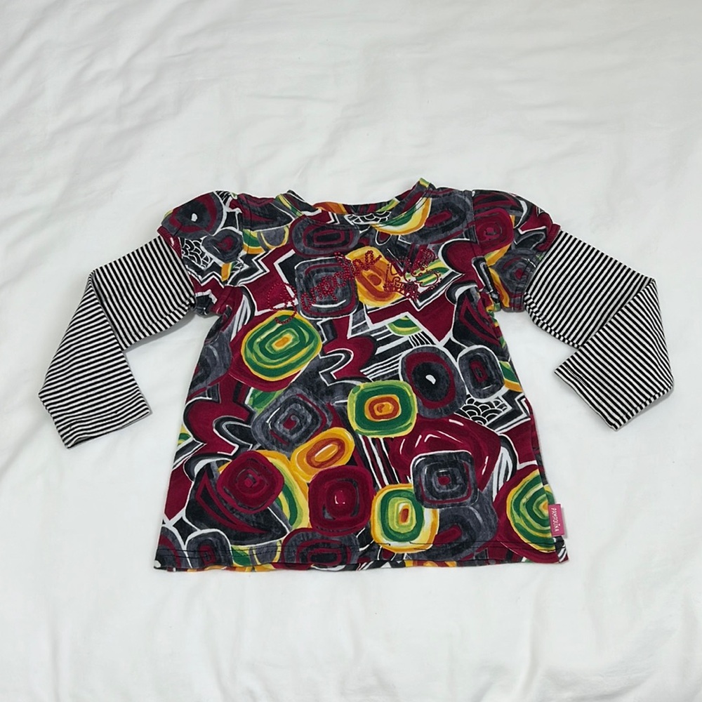 Pampolina Multi-Color Girls Long-Sleeve Shirt